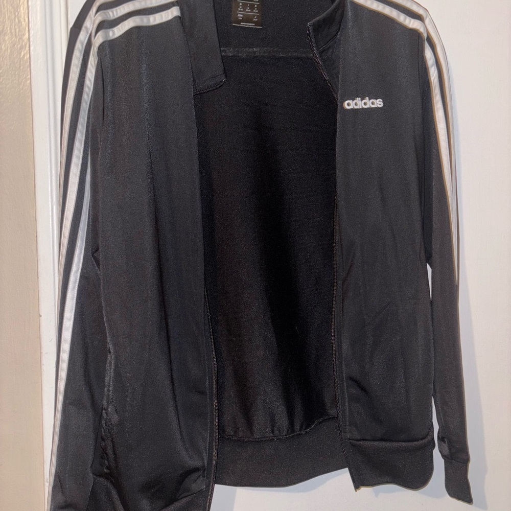 Adidas Black Apparel with White Label